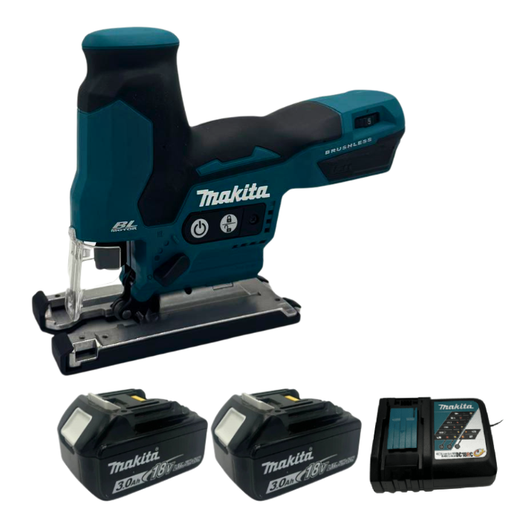 מסור אנכי 18V שתי סוללות 3Ah מטען DJV185 makita DJV185-2-3
