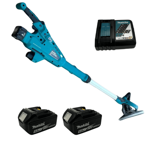 מלטשת גירפה 18V שתי סוללות 5AH ומטען DSL801Z makita DSL801Z-2-5