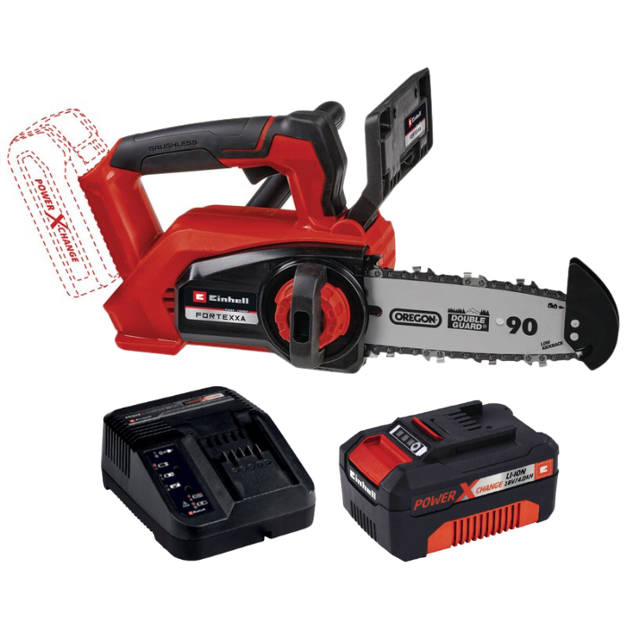 משור שרשרת BL 18V סוללה 4AH ומטען Einhell 4600020