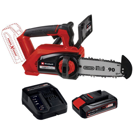משור שרשרת BL 18V סוללה 2.5AH ומטען 4600020 Einhell FORTEXXA 18-20TH-1-2.5