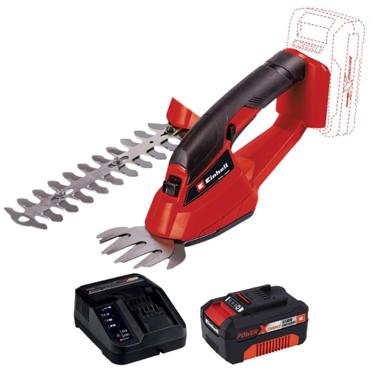 גוזם גדר חיה 18V סוללה 4HA ומטען 3410370 Einhell GE-CG 18 LI-1-4