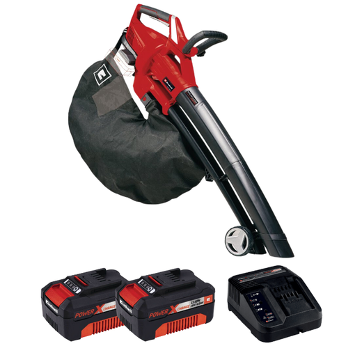 מפוח/שואב/גורס 36V BL |שתי סוללות 4AH ומטען|Einhell|3433600 Einhell GE-CL 36 LI E-2-4