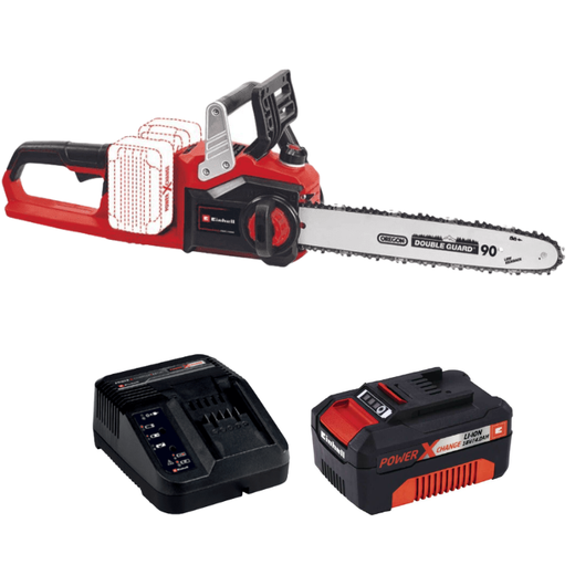משור שרשרת BL 36V סוללה 4AH ומטען 4501780 Einhell GE-LC 36-35 LI-1-4