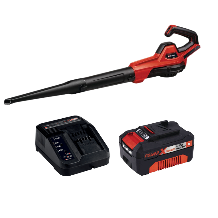 מפוח גינה 18V סוללה 4AH ומטען Einhell 3433542