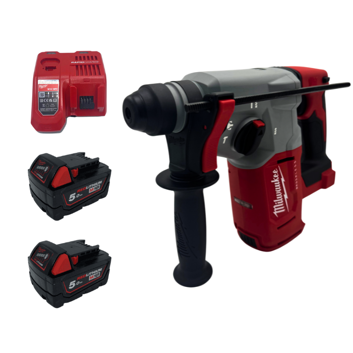 פטישון 18V שתי סוללות 5AH ומטען Milwaukee M18BLH0