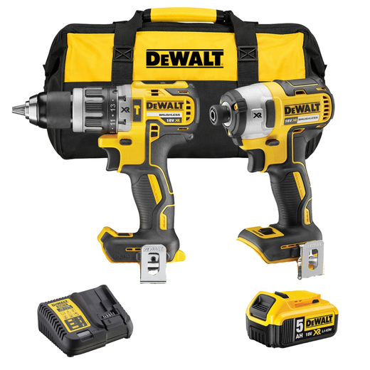 סט מברגות 18V סוללה 5AH ומטען DeWalt MTB400