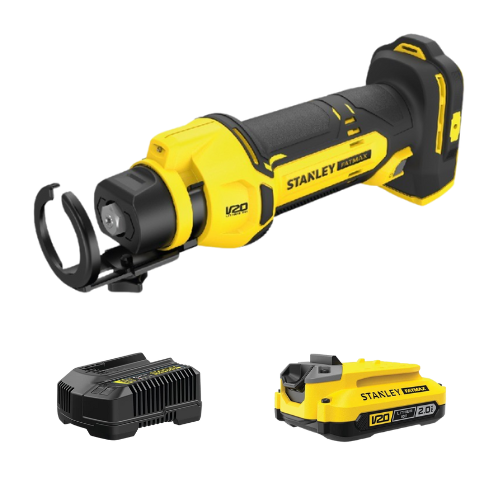 משור גבס 18V סוללה 2AH ומטען STANLEY SFMCE200B+D1 STANLEY FATMAX