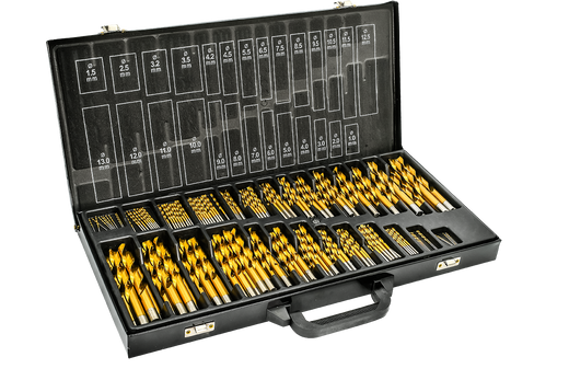 סט מקדחים במזוודה 230 יח HSS-SUPER 1-13 Hunter 120124-003