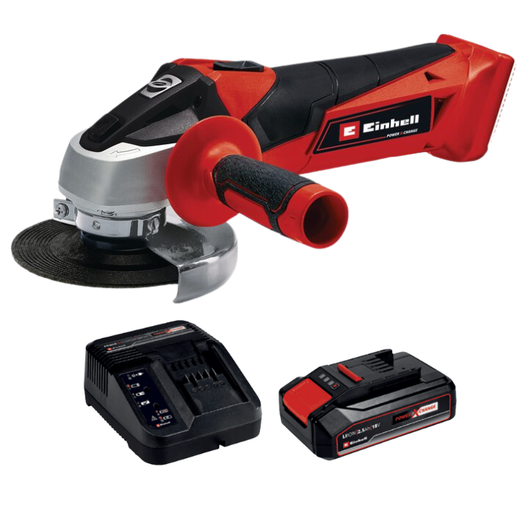משחזת 4.5" 18V סוללה 2.5AH ומטען 4431130 Einhell TC-AG 18-115 LI-1-2.5
