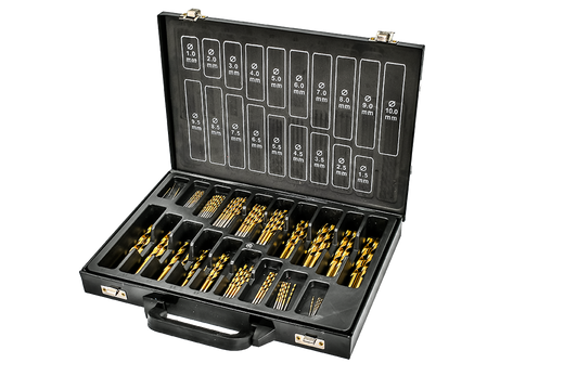סט מקדחים במזוודה 100 יח HSS-SUPER 1-10 Hunter 120124-006