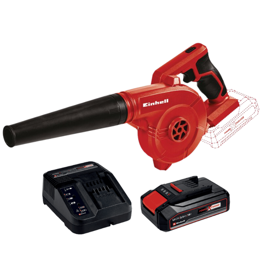 מפוח 18V סוללה 2.5AH ומטען 3408001 Einhell TE-CB 18-180 LI-1-2.5