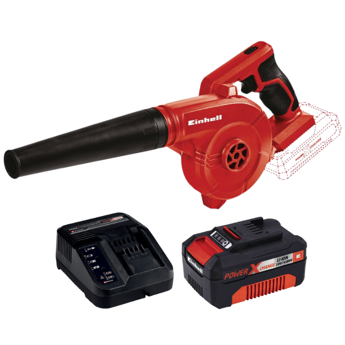 מפוח 18V סוללה 4AH ומטען Einhell 3408001