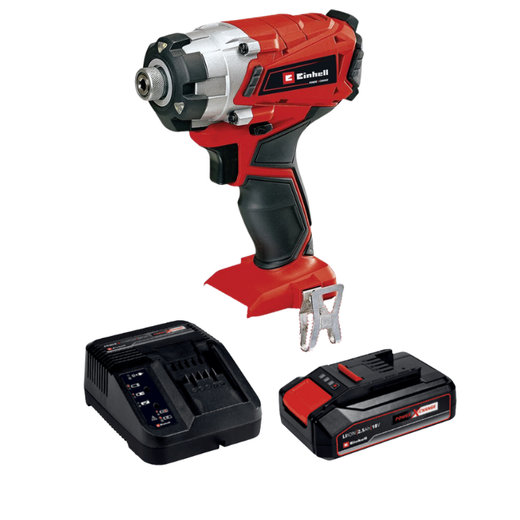 אימפקט 18V סוללה 2.5AH ומטען 4510034 Einhell TE-CI 18-1 LI-1-2.5