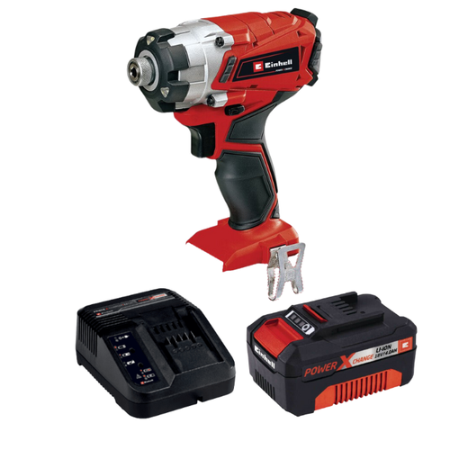 אימפקט 18V סוללה 4HA ומטען 4510034 Einhell TE-CI 18-1 LI-1-4