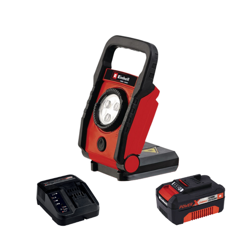 פנס לד 18V סוללה 4AH ומטען Einhell | 4514110 Einhell TE-CL 18 LI-1-4