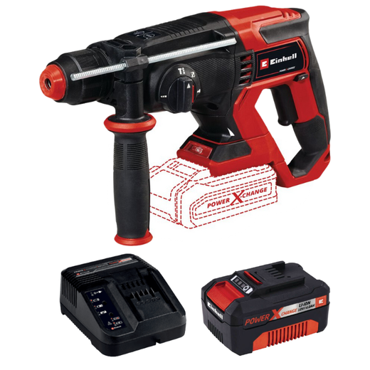 פטישון 18V סוללה 4HA ומטען Einhell 4514260 Einhell TE-HD 18-20 LI-1-4