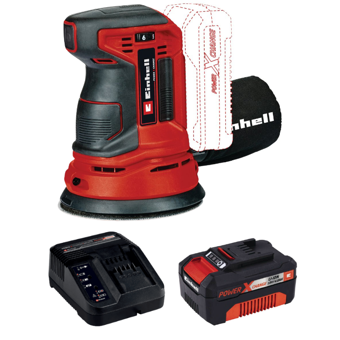 מלטשת עגולה 18V סוללה 4HA ומטען 4462010 Einhell