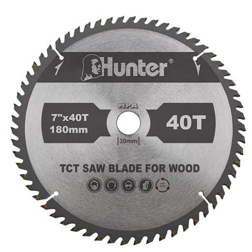 משורית וידיה 7.25 לעץ 40 שיניים Hunter 120510-003