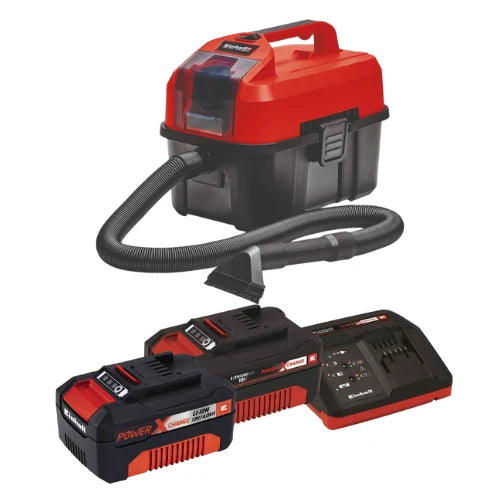 שואב יבש רטוב 18V שתי סוללות 4HA ומטען |EINHELL 2347160 Einhell TE-VC 18-10 LI-2-4