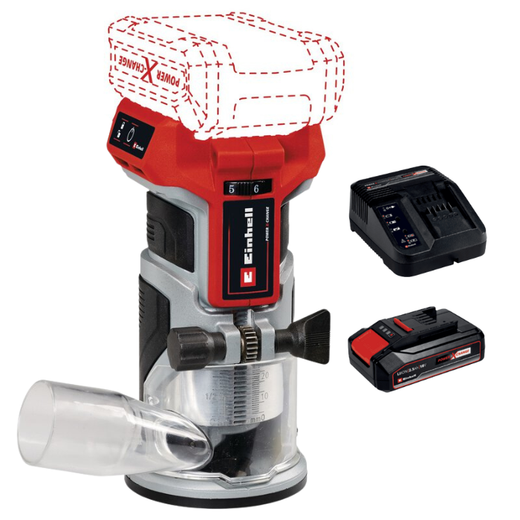 טרימר 18V BL סוללה 2.5HA ומטען 4350412 Einhell TP-ET 18 LI BL-1-2.5