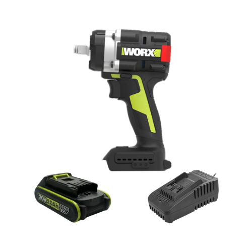 מפתח רטיטה 1/2 20V סוללה 2Ah ומטען WORX WU270.9