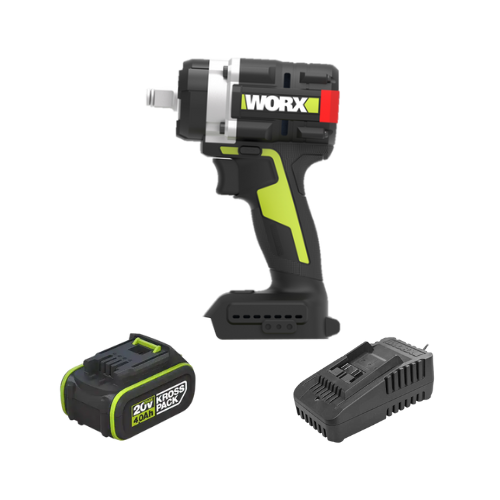 מפתח רטיטה 20V סוללה 4AH ומטען WORX WU2709
