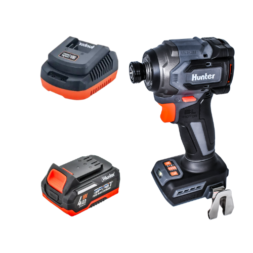 אימפקט 18V סוללה 4AH + מטען 100312-033 Hunter 100312-033-1-4