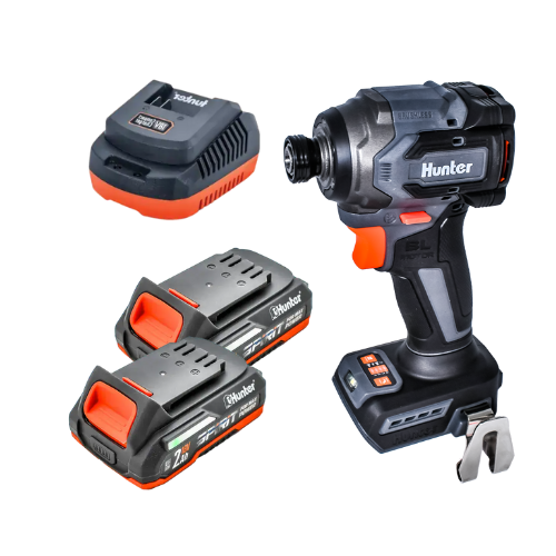 אימפקט 18V שתי סוללות 2AH ומטען 100312-033 Hunter 100312-033-2-2