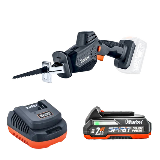 משור חרב 18V סוללה 2Ah ומטען 100611-006 Hunter 100611-006-1-2