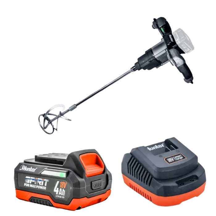 מערבל צבע 18V סוללה 4Ah ומטען Hunter 100901-003