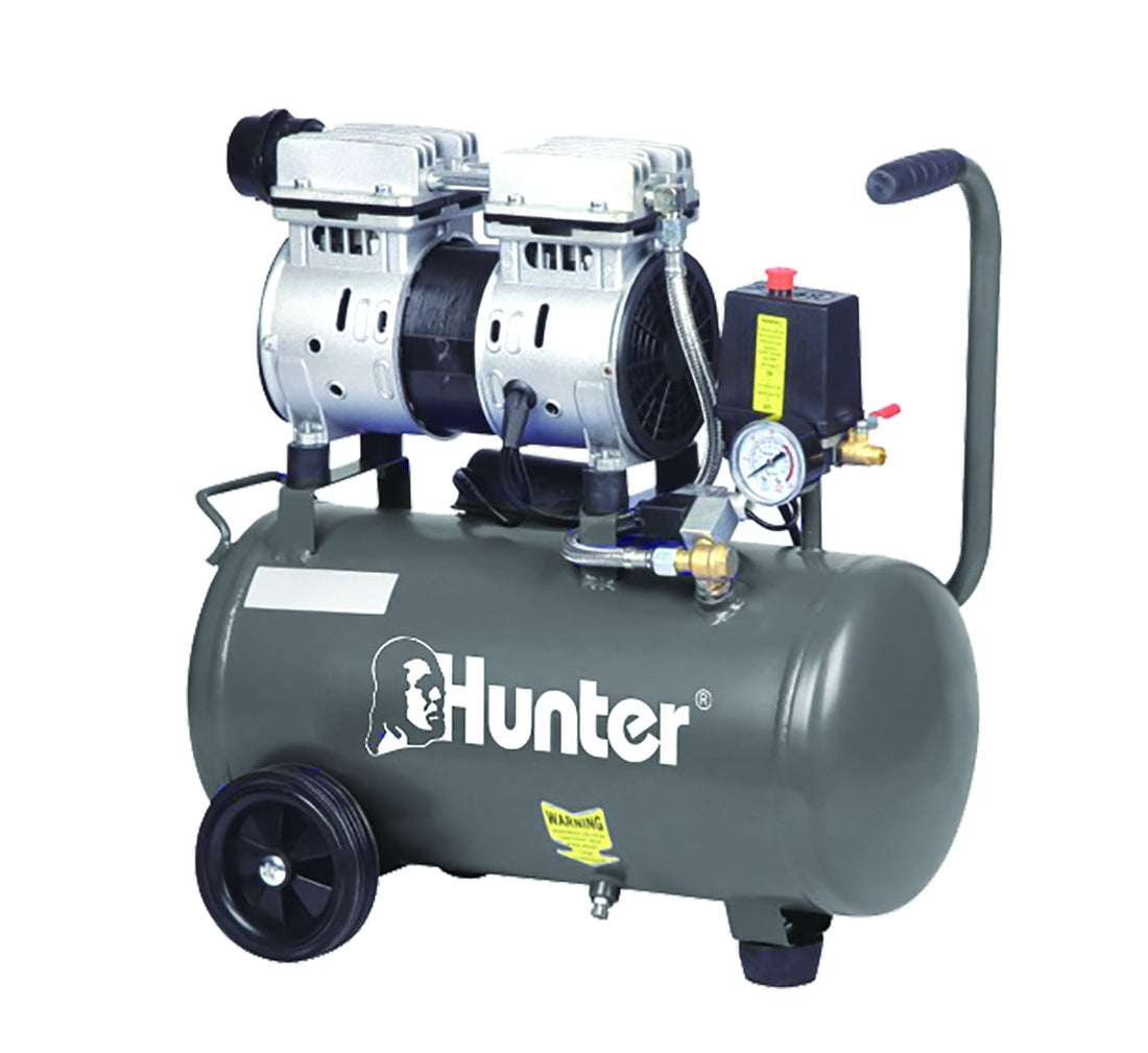 קומפרסור שקט ללא שמן Hunter 25L