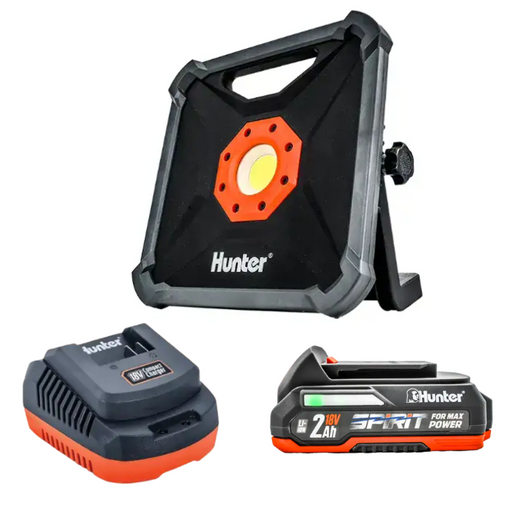 פרוז'קטור לד 18V סוללה 2Ah ומטען 101716-002 Hunter 101716-002-1-2