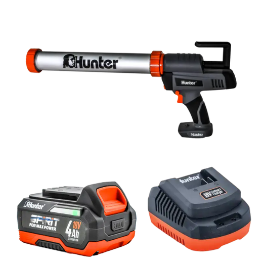 אקדח סיכה נטען 18V סוללה 4AH ומטען 101812-015 Hunter 101812-015-1-4